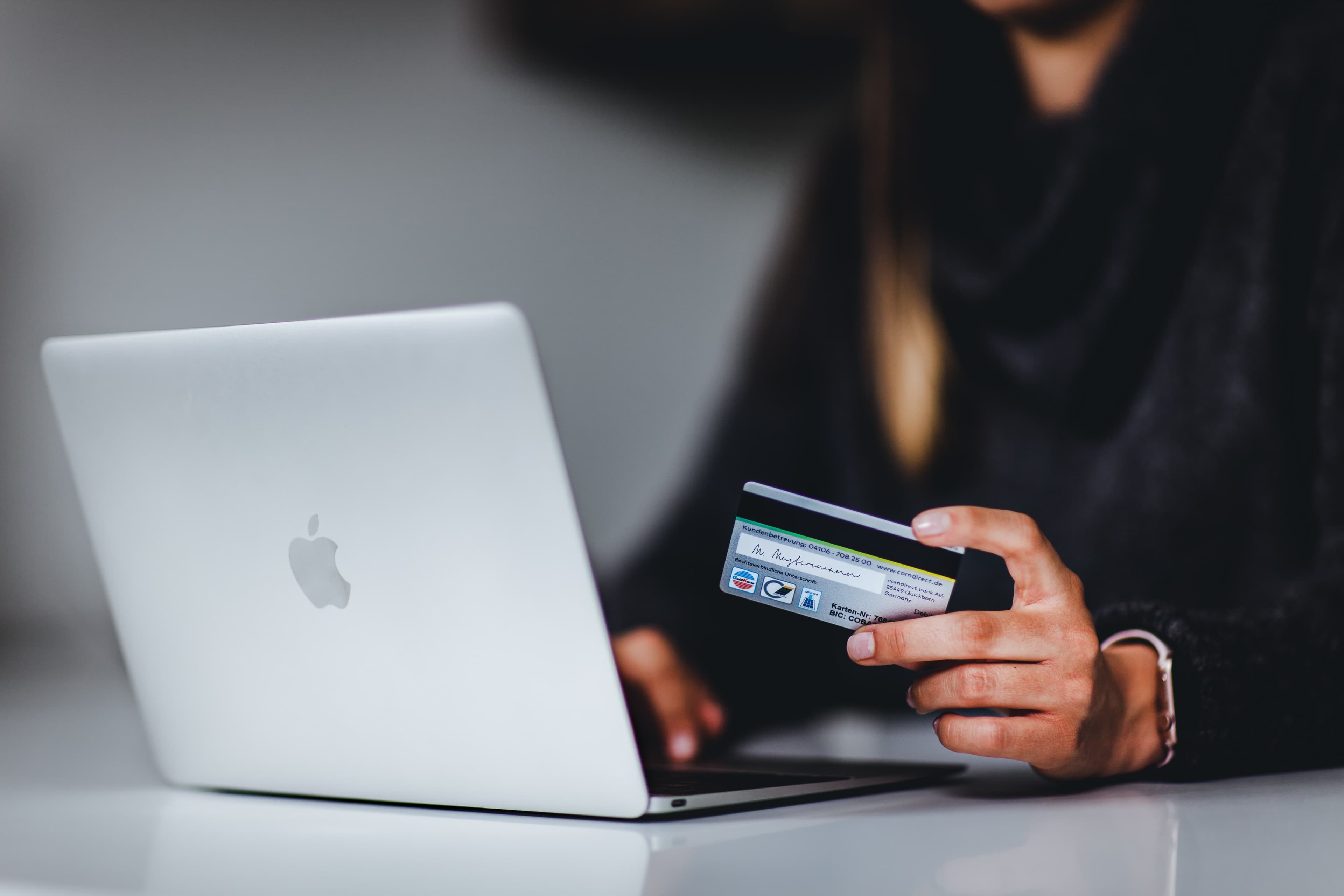 Ecommerce website on a laptop screen